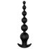 Cheeky Love - Vibrador anal recargable con cuentas y control remoto (negro)