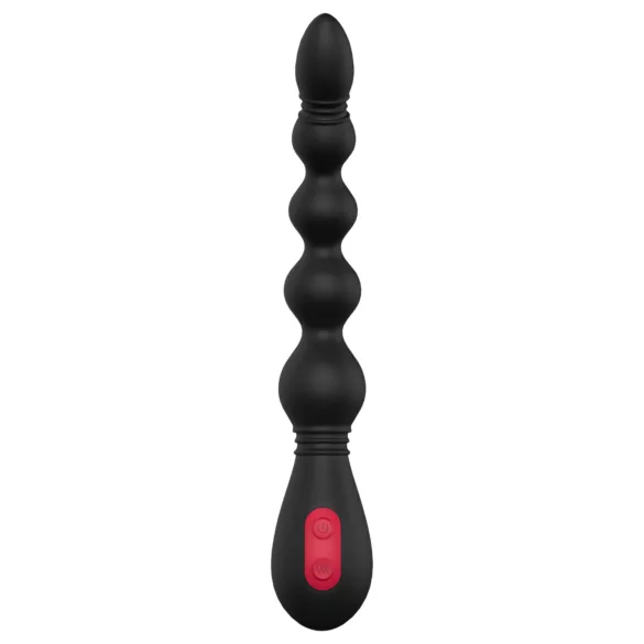 Cheeky Love - vibrador anal recargable con perlas - silicona negra