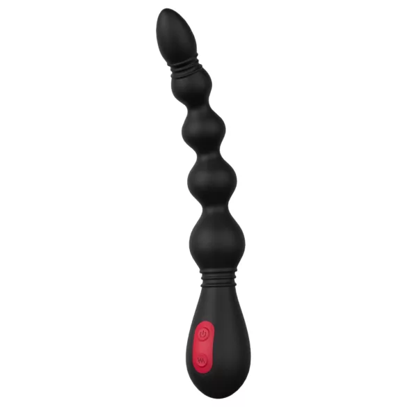Cheeky Love - vibrador anal recargable con perlas - silicona negra