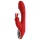 Red Revolution Artemis - vibrador con estimulador de clítoris - silicona roja