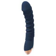   Goddess Aeolus - vibrador punto G con calefacción - silicona azul