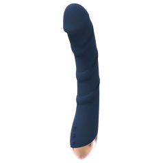  Goddess Atlas - vibrador punto G recargable impermeable calentador silicona azul