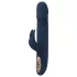Goddess Zephyros - vibrador con estimulador de clítoris y empuje - silicona azul