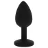 All time Favorites - plug anal de silicona con joya lila - negro