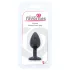 All time Favorites - plug anal de silicona con joya lila - negro