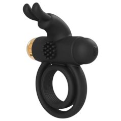   Elite Joel - anillo vibrador recargable para pene y testículos - silicona negra