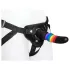 Colorful Love - arnés con consolador - silicona multicolor