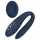 Goddess Ares - vibrador para parejas flexible - silicona azul