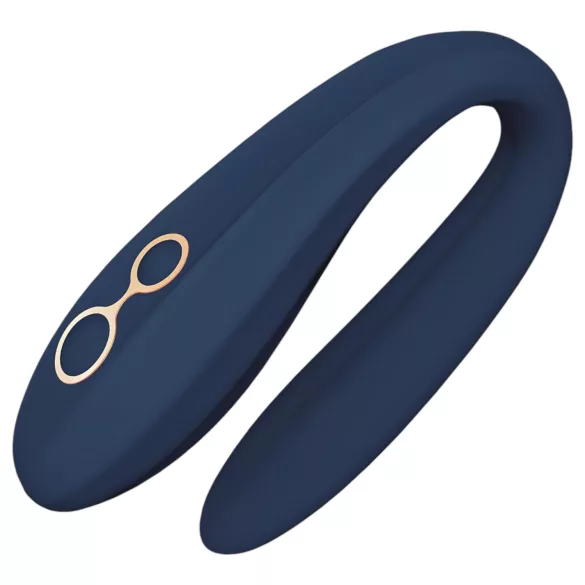 Goddess Ares - vibrador para parejas flexible - silicona azul