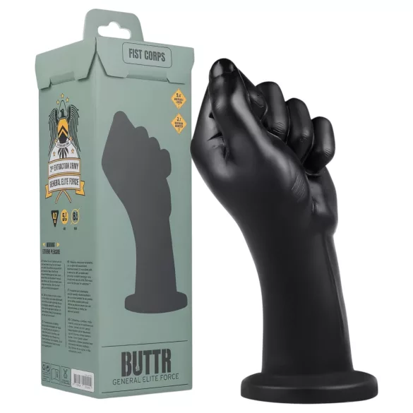 BUTTR Fist Corps - consolador fisting - silicona negra