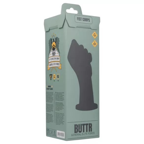 BUTTR Fist Corps - consolador fisting - silicona negra