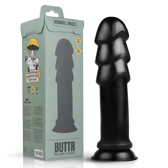 BUTTR Madbull Muzzl - dildo con ventosa - negro