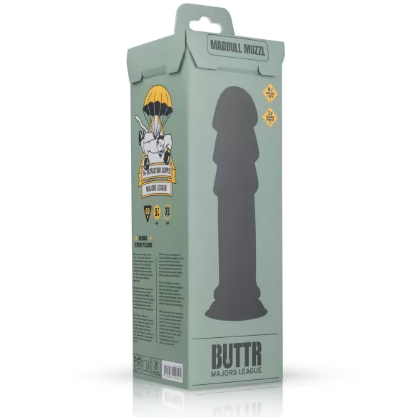 BUTTR Madbull Muzzl - dildo con ventosa - negro