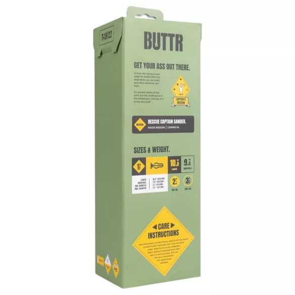 BUTTR Tactical I - consolador con ventosa - silicona negra