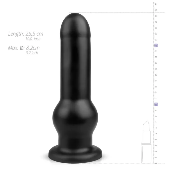 BUTTR Tactical I - consolador con ventosa - silicona negra