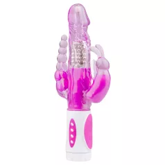 Easytoys Raving Rabbit - vibrador de 3 brazos (rosa)
