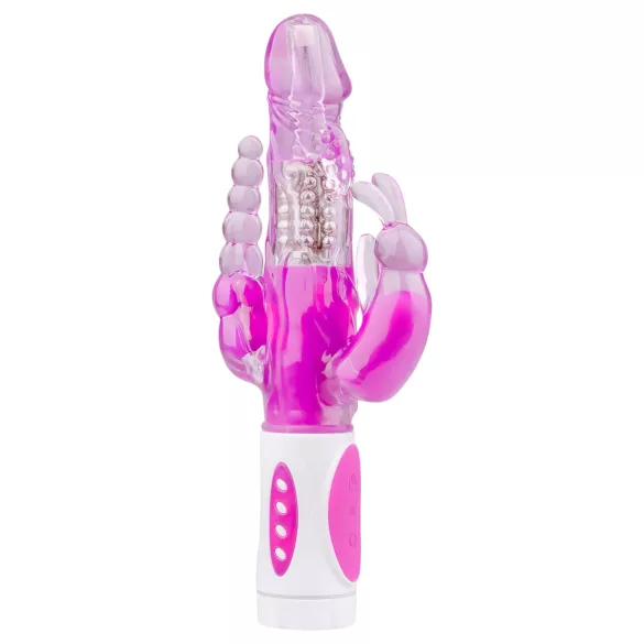 Easytoys Raving Rabbit - vibrador de 3 brazos (rosa)