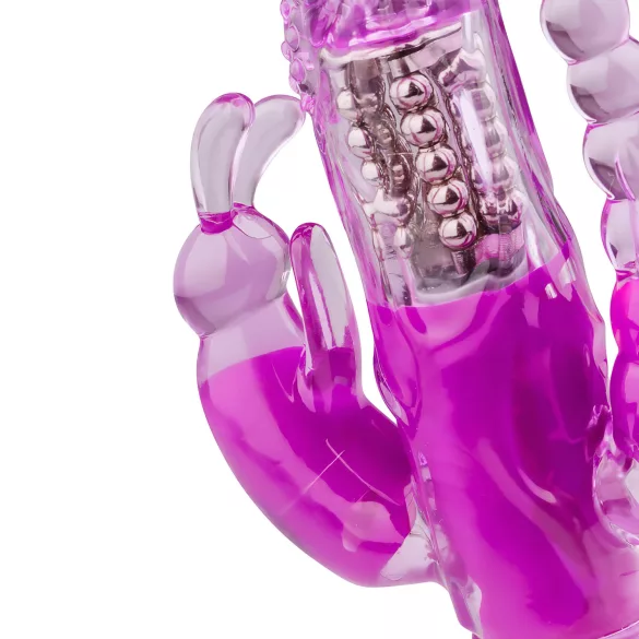 Easytoys Raving Rabbit - vibrador de 3 brazos (rosa)