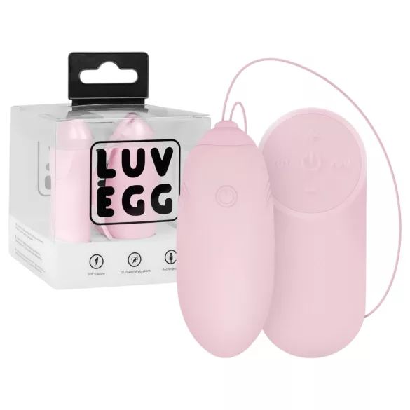 LUV EGG - huevo vibrador inalámbrico recargable y llevable (rosa)