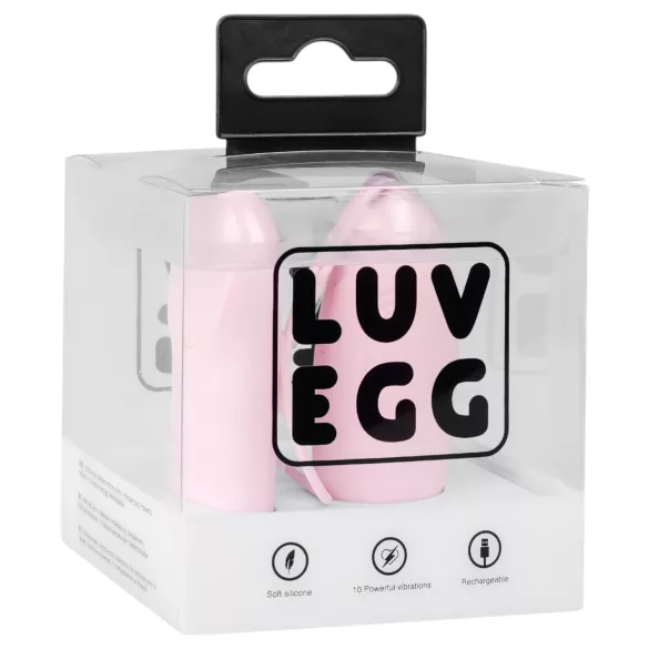LUV EGG - huevo vibrador inalámbrico recargable y llevable (rosa)