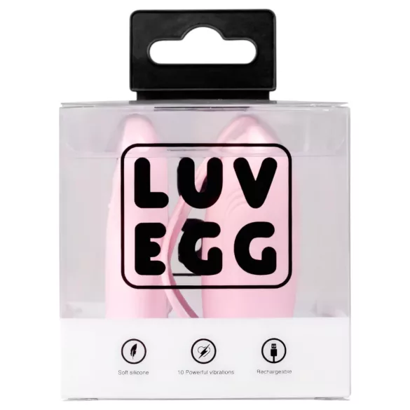 LUV EGG - huevo vibrador inalámbrico recargable y llevable (rosa)