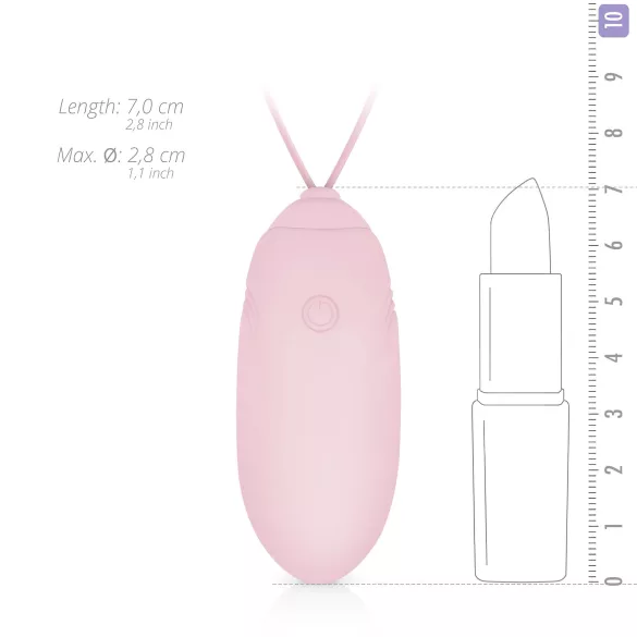 LUV EGG - huevo vibrador inalámbrico recargable y llevable (rosa)