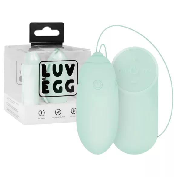 LUV EGG - huevo vibrador inalámbrico recargable y portable (verde)