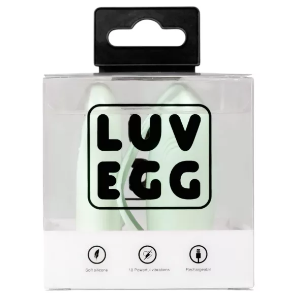 LUV EGG - huevo vibrador inalámbrico recargable y portable (verde)