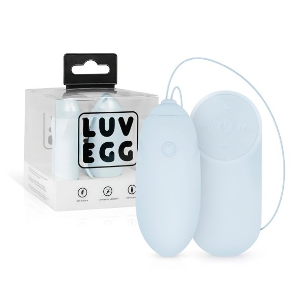 Huevo Vibrador LUV - recargable y con control remoto (azul)