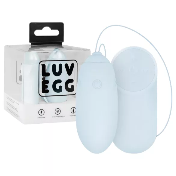 LUV EGG - huevo vibrador inalámbrico recargable y portátil (azul)