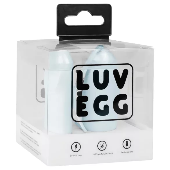 LUV EGG - huevo vibrador inalámbrico recargable y portátil (azul)
