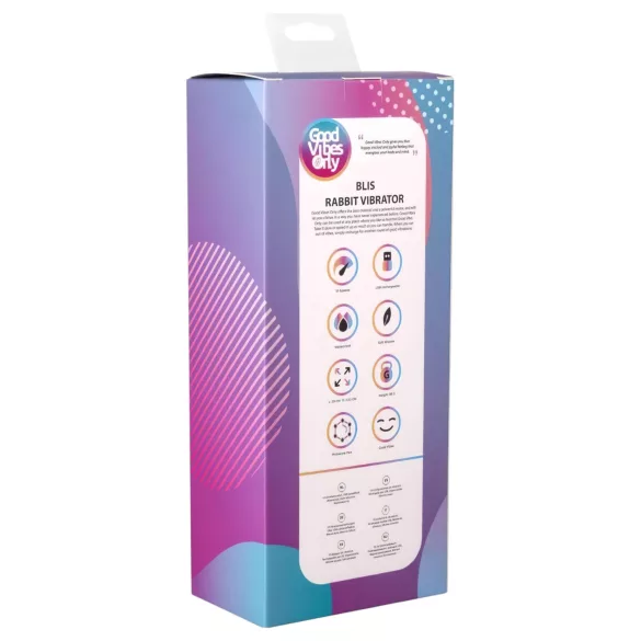 Good Vibes Only Blis Rabbit - vibrador con estimulador de clítoris
