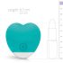 Buenas Vibras Oron - vibrador para clítoris con batería y forma de corazón (turquesa)