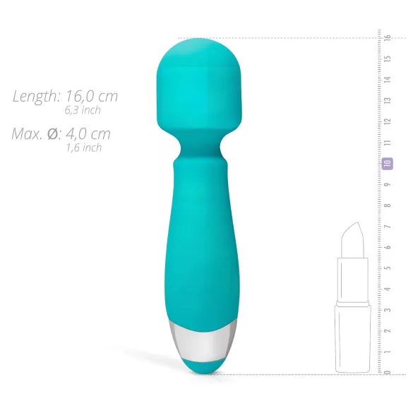 Good Vibes Aida - vibrador masajeador resistente al agua - silicona turquesa