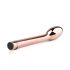Vibrador G-spot Rosy Gold recargable - color oro rosa