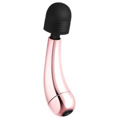 Rosy Gold - masajeador vibrador mini curvo - color oro rosa