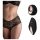 Pantyrebel - Braguita vibradora inalámbrica con radio - Negro (S-L)