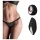 Pantyrebel - braga vibradora recargable con control remoto - negro (S-L)
