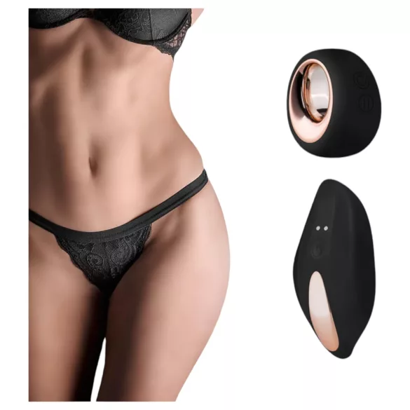 Pantyrebel - braga vibradora recargable con control remoto - negro (S-L)