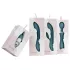 Bloom Violet Rabbit - vibrador conejito punto G y clítoris - silicona turquesa
