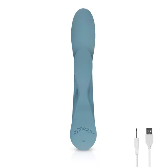 Bloom Violet Rabbit - vibrador conejito punto G y clítoris - silicona turquesa
