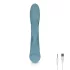 Bloom Violet Rabbit - vibrador conejito punto G y clítoris - silicona turquesa
