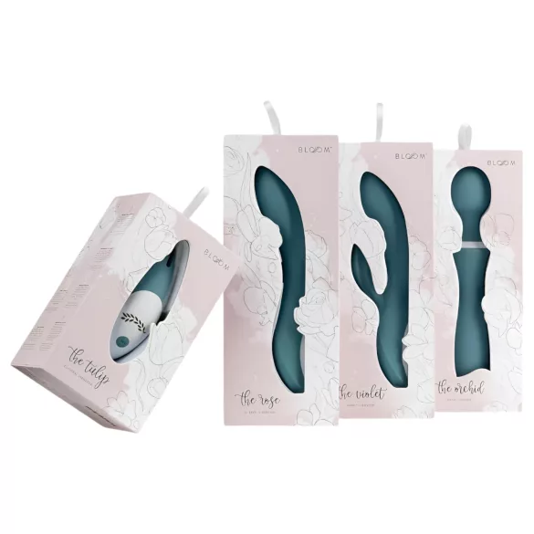 Bloom Tulip - vibrador de clítoris recargable - silicona turquesa