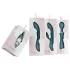 Bloom Tulip - vibrador de clítoris recargable - silicona turquesa
