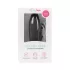 Easytoys - vibrador tipo varita recargable - silicona negra