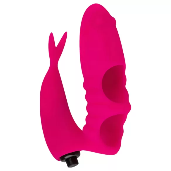Easytoys - Vibrador para dedo 2 en 1 - silicona rosa