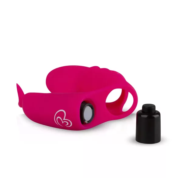 Easytoys - Vibrador para dedo 2 en 1 - silicona rosa