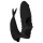 Easytoys - Vibrador para dedo 2 en 1 - silicona negra