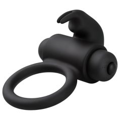 EasyToys Bunny - anillo vibrador para pene - silicona negra