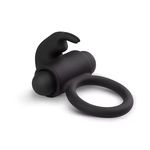 EasyToys Bunny - anillo vibrador para pene - silicona negra